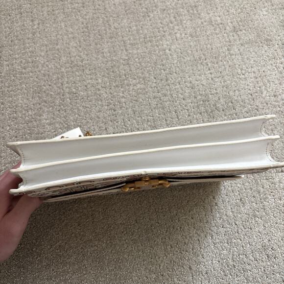 Tory Burch Gemini Link Hicks Garden Large Chain Leather Shoulder/crossbody Bag - Picture 14 of 15